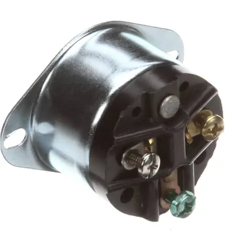 Nu-Vu 6WH0000P Inlet, Flanged, 15 Amp, 125 Volt, 2P 3W