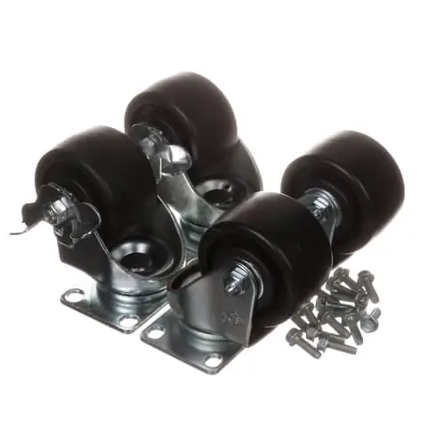 Silver King 10314-102 Kit Caster Plate 3 In Wh/4 In