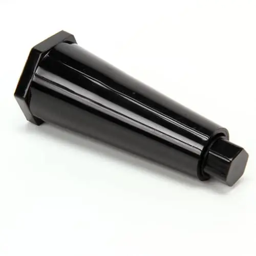 Star 2R-1523B8301 Leg 4in Black Plastic