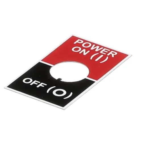Star 2M-Z18461 Label, Power, On And Off